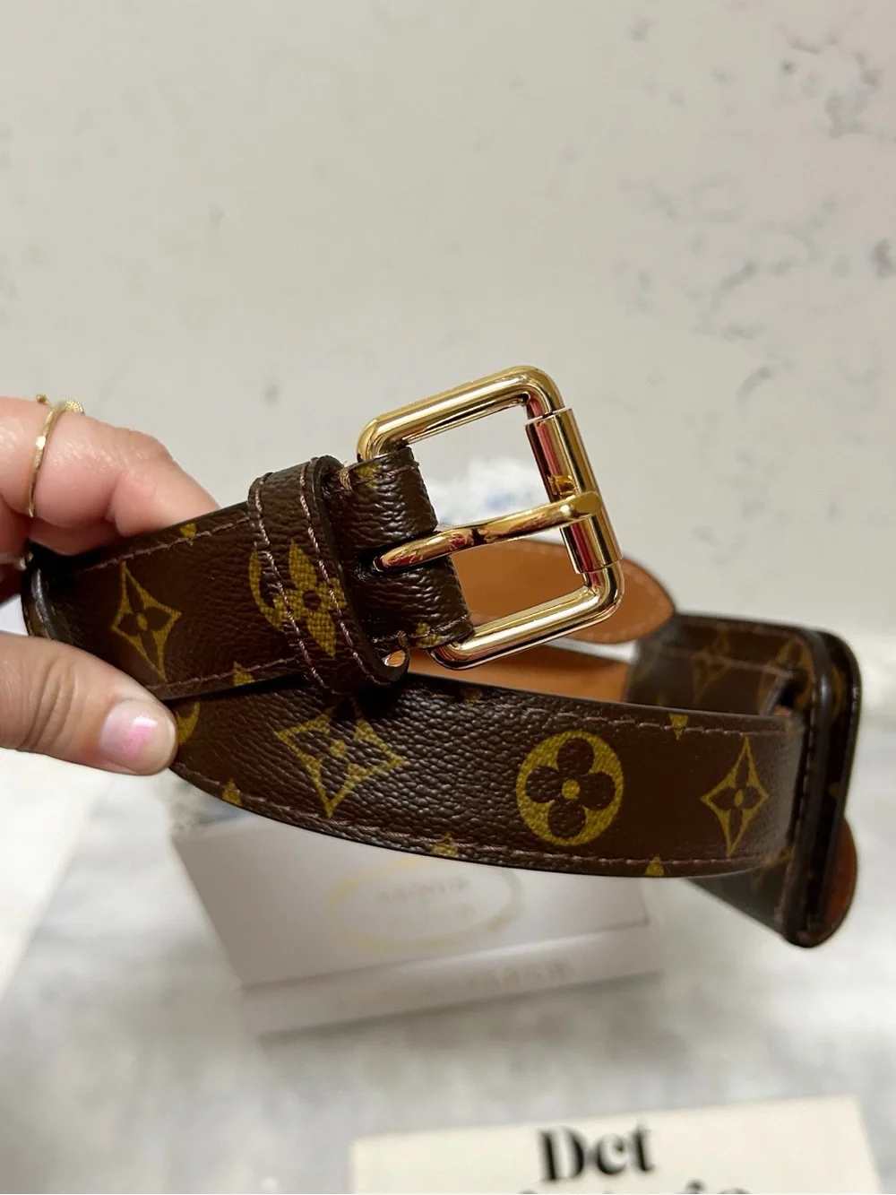 Authentic Louis Vuitton Ceinture Monogram Pochette Belt / Bum Bag